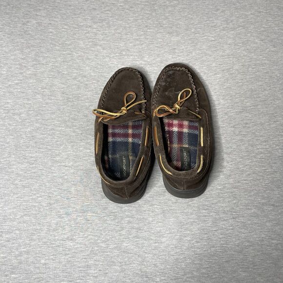 Rockport Men’s Flannel Plaid Indoor Slip-On Slipper Loafers - Picture 8 of 10